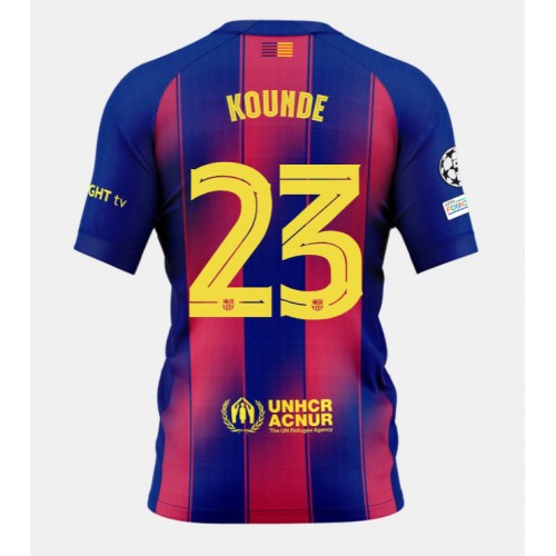 Barcelona Jules Kounde #23 Primera Equipación 2025-26 Manga Corta
